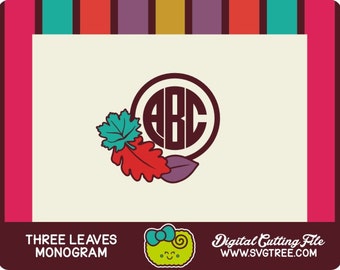 Thanksgiving SVG Thanksgiving Monogram Fall Monogram SVG Autumn svg Fall SVG Vector Art Cricut Files Silhouette Files Digital Files