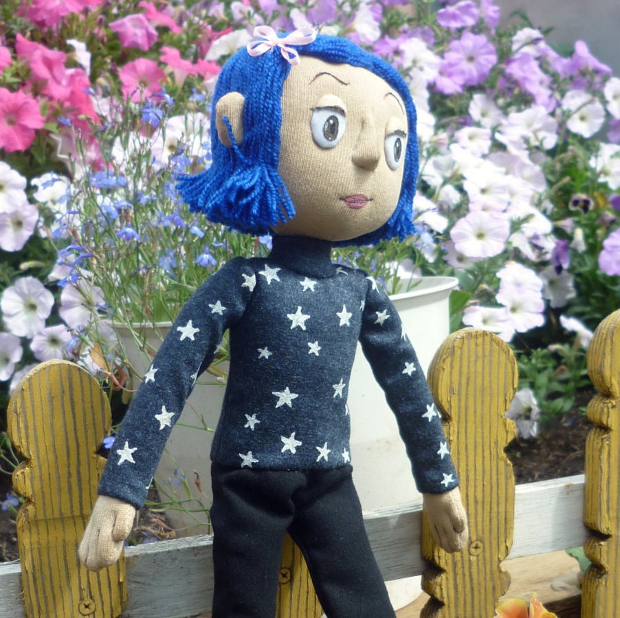 knitted coraline doll