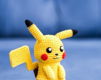Crochet Pattern of Pikachu from "Pokemon" (Amigurumi tutorial PDF file)