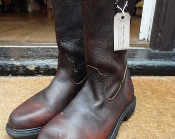 Vintage Red Wing 1101 pecos work boots US 8 motorcycle cowboy Western rockabilly made in USA