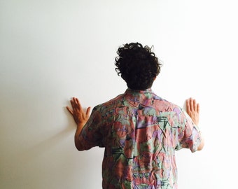 Silk Zack Morris Button Down