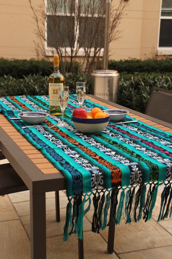TABLE RUNNER Custom colorwoven table runner ikat table