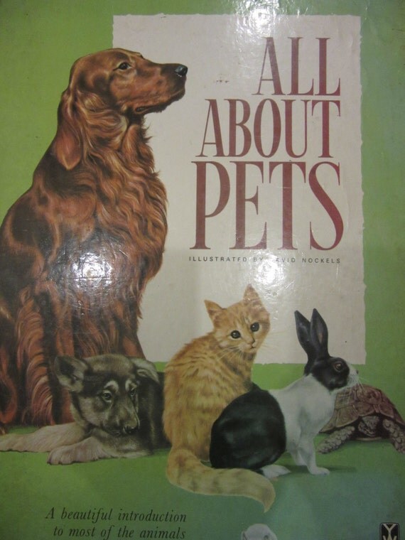 Vintage All About Pets Children's Book