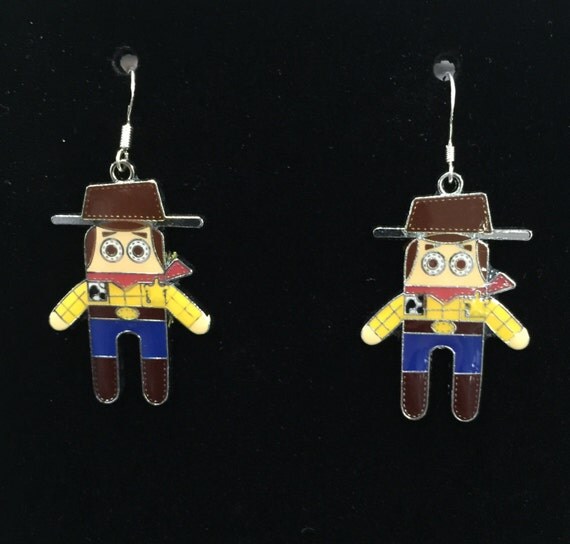 Toy Story Woody Disney Earrings on Sterling Silver Earring
