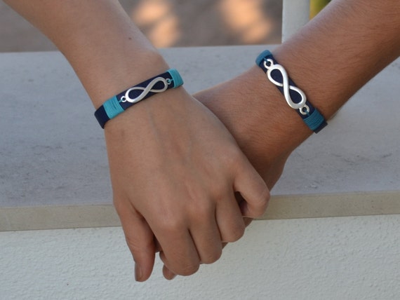 pulseras parejas infinito, pulseras a juego, regalos de boda, conjunto de pulseras infinito