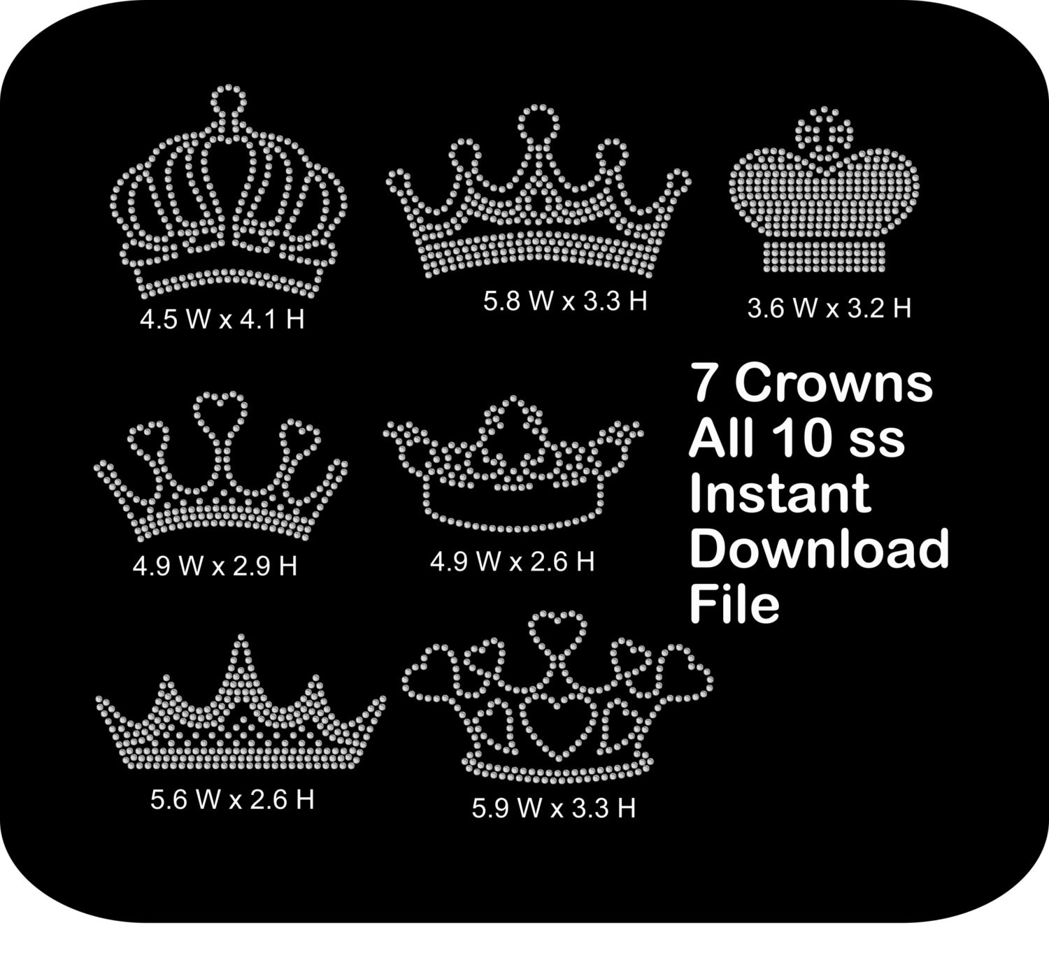 Download rhinestone crown template bling crown template rhinestone