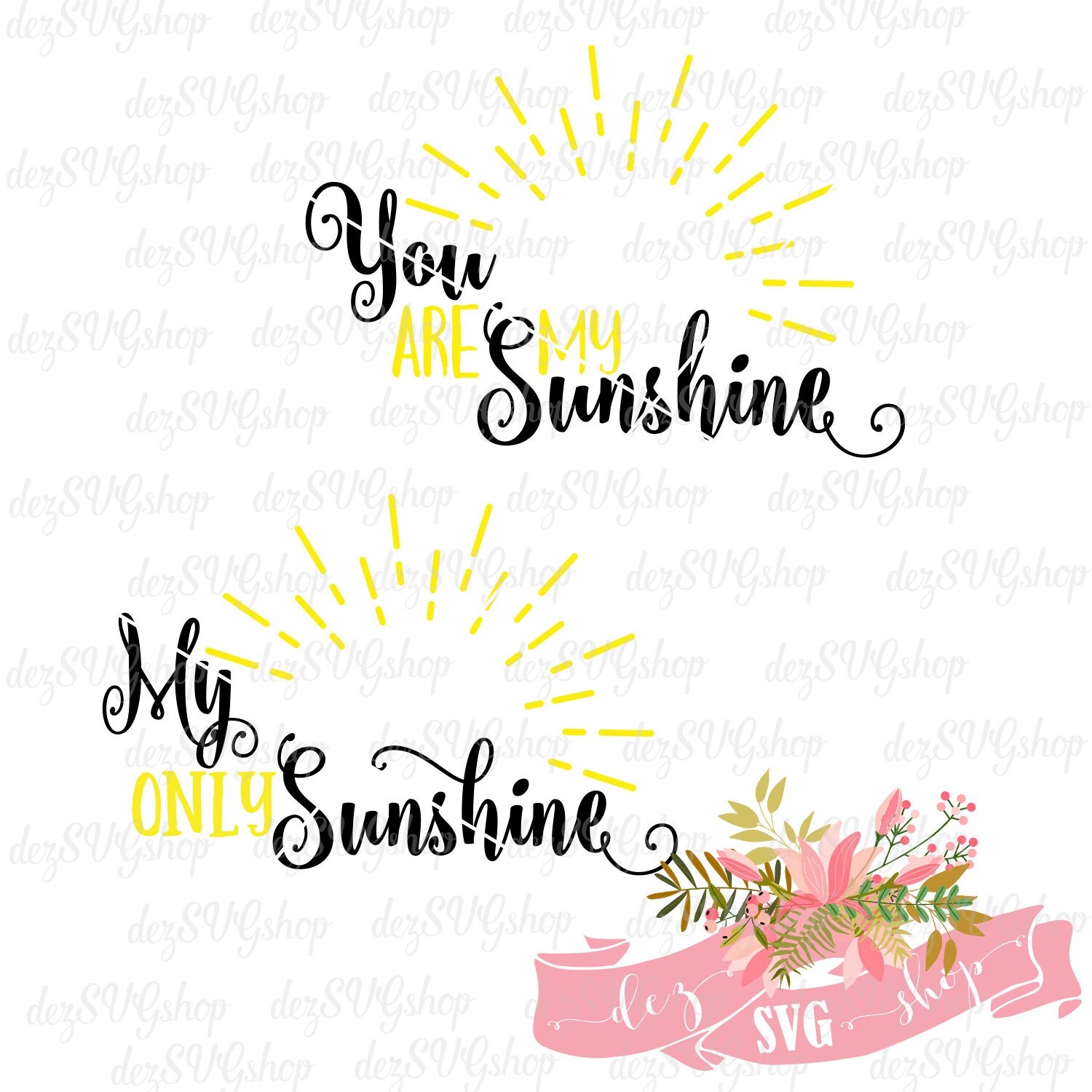 Download You are my Sunshine SVG and Clip Art files PNG file by ...