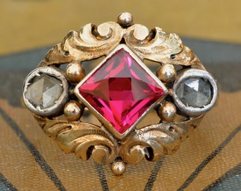 1920s ruby engagement rings