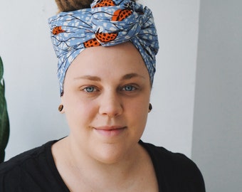 African Clothing, African Head Wrap, African Headwrap, Afrocentric Clothing, Ankara Head Wrap, Pineapple Print, African Headband, Wax (HS04)