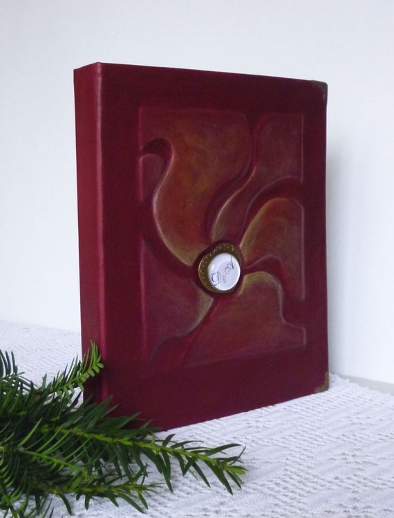 Personalized Photo Album Monogrammed Leather album by AnnaKisArt