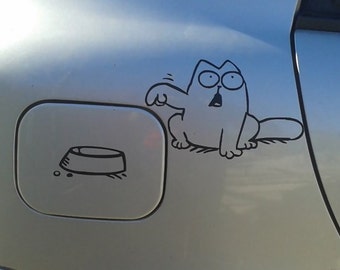 Grumpy Cat Flips the bird Grumpy Cat Car Decal Funny Car