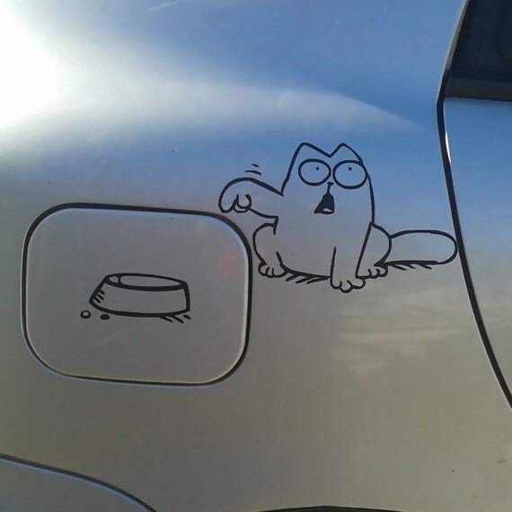 Cat car vinyl decal sticker