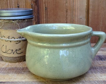 Monmouth Pottery Creamer Pottery Pitcher Green Pottery Pitcher Maple Leaf Pottery Creamer