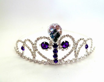 Items similar to Mini Crown For Baby..Mini Rhinestone Crown Tiara ...