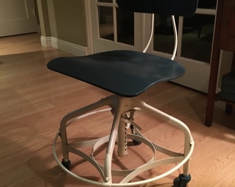 Awesome Industrial Adjustable Rolling Swivel Office Chair or Stool