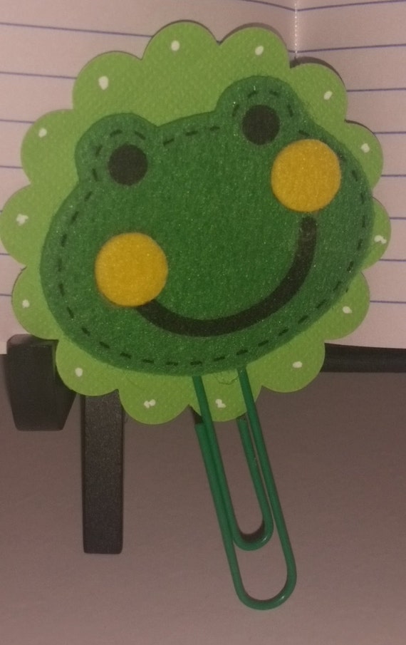 Felt Frog Paper Clip perfect for your Scrapbook Filofax