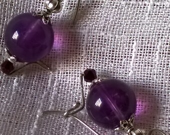 ORECCHINI ARGENTO Artigianali Eleganti Pietre Naturali Lovely Gifts Pietre Cristalli Hand Made Italy Argentone Orecchini Luminosi Birthday