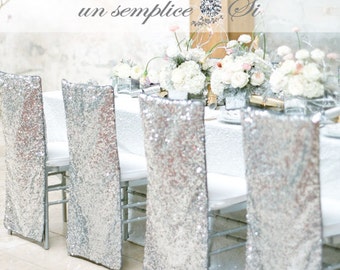 5 dollars each !!!! PROMOTIONAL HOLIDAY PRICE -Sequin Chair Cover, Chiavari Chair Covers, Sequin Chair Decor ,