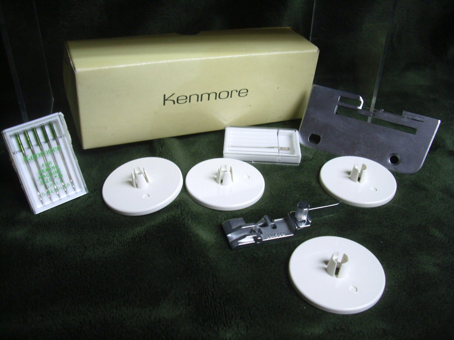 Sears Kenmore Sewing Machine Plate & Needles Singer Serger