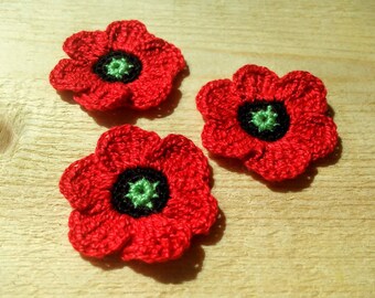 Poppy applique | Etsy