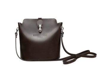 Leather Bag | Cross Body Bag by FERDINAND SABAC | Brown Leather Handbag | Evening Bag | Italy Leather Handbag | Leather Bag Cross Body Purse