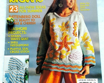 June 1991 McCall's Needlework and Crafts Magazine Beautiful Beach Designs for Home and to Wear!
