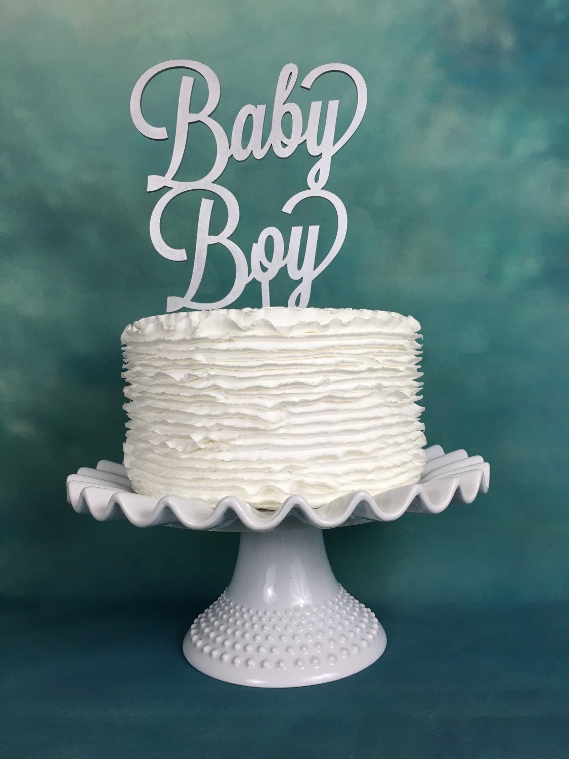 Baby Boy Cake Topper, Baby Shower Cake Topper, Gender ...