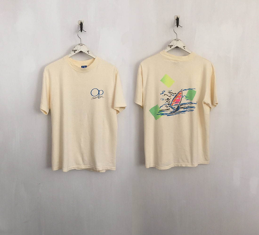 Ocean Pacific shirt vintage t shirt surfer shirt by CottonFever