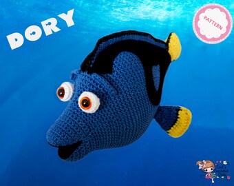 PATTERN crocheted Disney Pixar Finding Dory doll