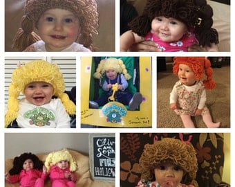 Made to Order Cabbage Patch Kid Wig Hats for All Ages!