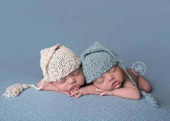 Knitting PATTERN Knitted Sleeping Hat New Born Sleeping Cap