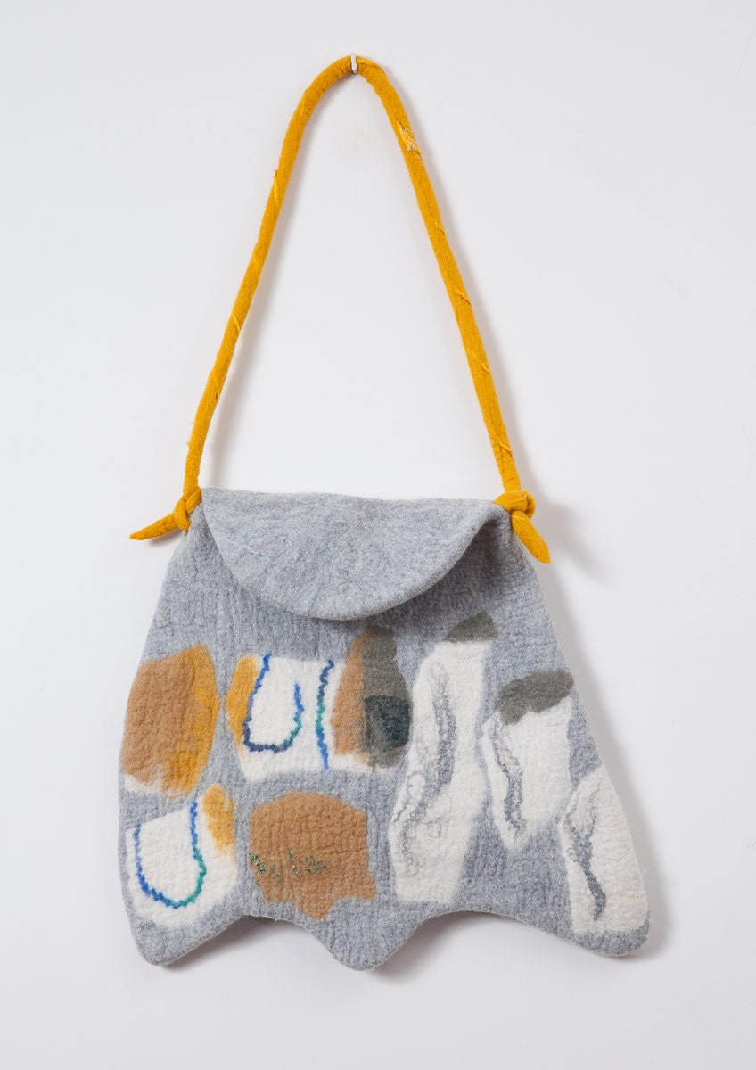 small felt bag