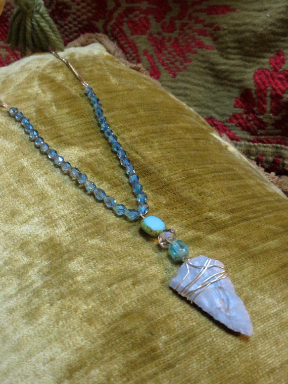 Indian arrowhead necklace Clearance