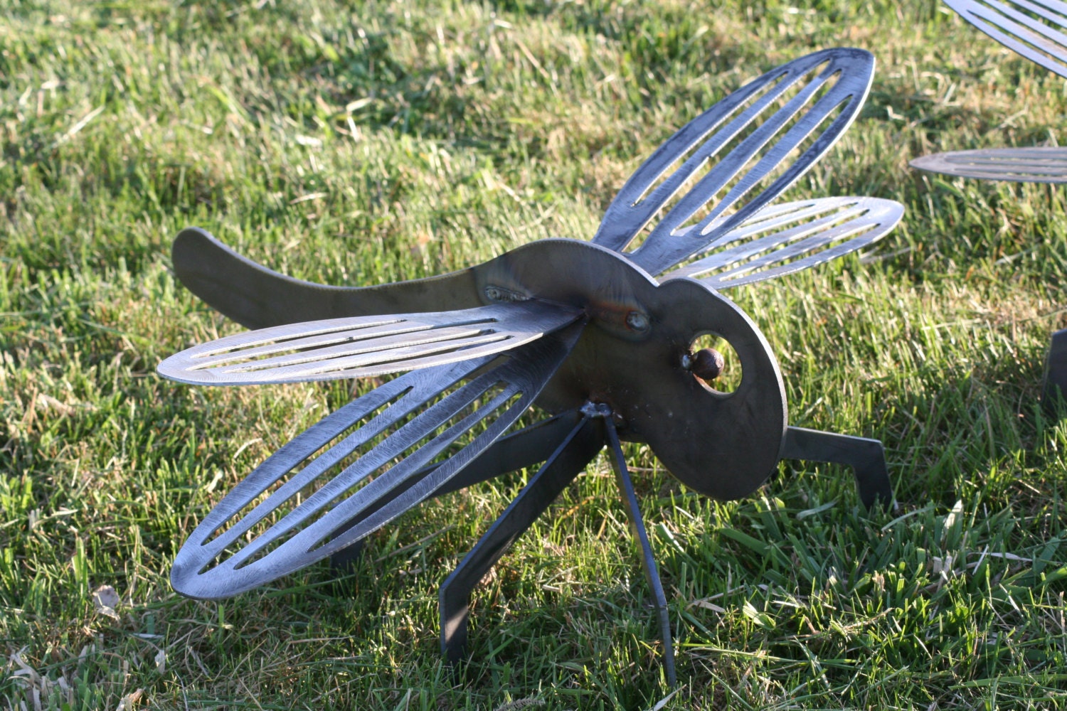 Giant Metal Dragonfly, rustic dragonfly, dragonfly sculpture, landscape