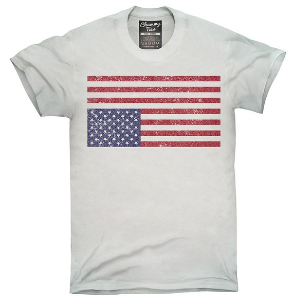 Upside Down American Flag T-Shirt Hoodie Tank Top by ChummyTees