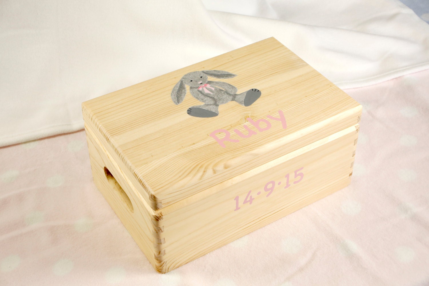Baby Memory Box Baby Keepsake Box Personalised. Wooden Toy