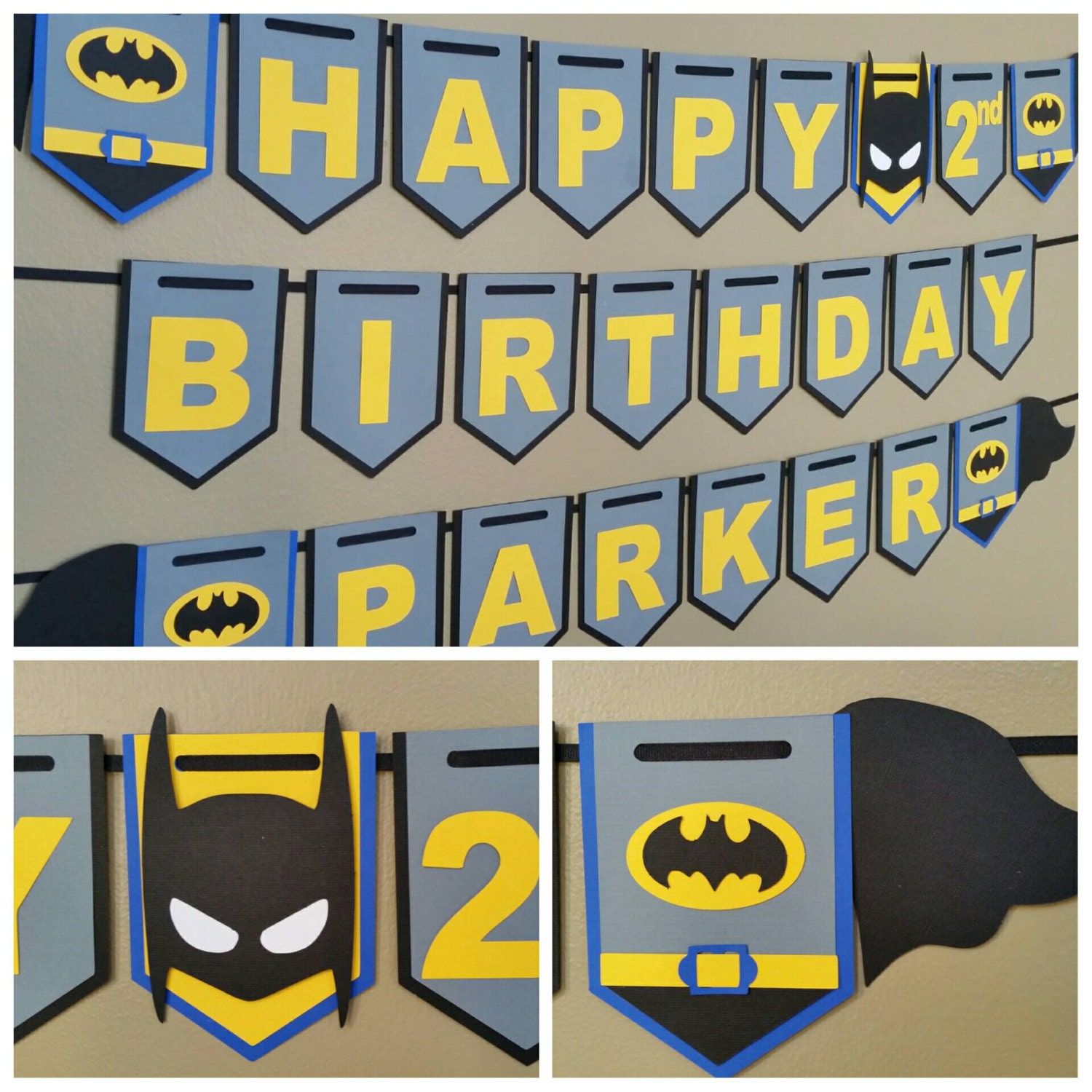 Batman Banner Batman Birthday Banner Batman Happy Birthday