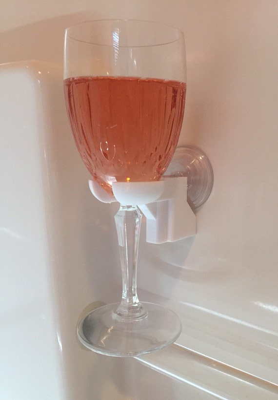 Bathtub Shower Wine Glass Holder Pick Your Color 3d Bathtub Shower Wine Glass Holder Pick Your Color 3d Printed By Soli3d