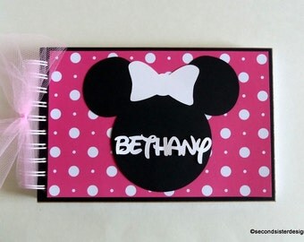 PERSONALIZED Disney Autograph Book Scrapbook Travel Journal Vacation Photo Album