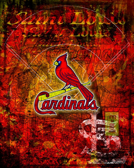 St. Louis Cardinals Art St. Louis Cardinals Poster by McQDesign