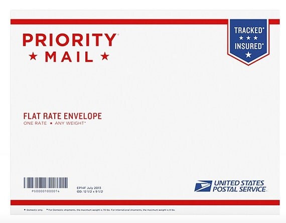 usps priority mail flat rate envelope cost
