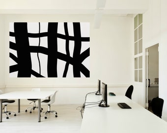 Black and white, Large Abstract Art, Acrylic Painting Minimalist Art, Abstract Painting On Canvas, Modern Art Abstract Classic Wall Art