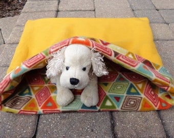Snuggle Sack Dog, Pet Burrow Bed, Pet Sleeping Bag, Cat Sleep Sack, Pet Travel Blanket