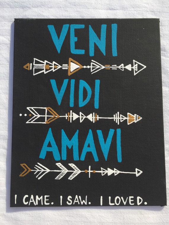 Veni Vidi Amavi painting