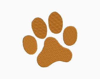 Embroidery design - tiger paw- INSTANT download machine embroidery