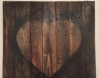 Rustic Wall Art With Heart Rustic Wall Art With Heart