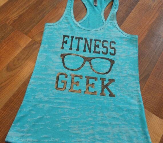 Fitness Geek ™. Fitness Tank. Gym Tank Top. Gym Shirt. Workout
