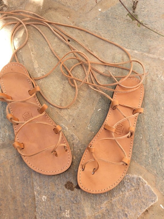 New tie up lace up gladiator sandals Greek by madammeshushu