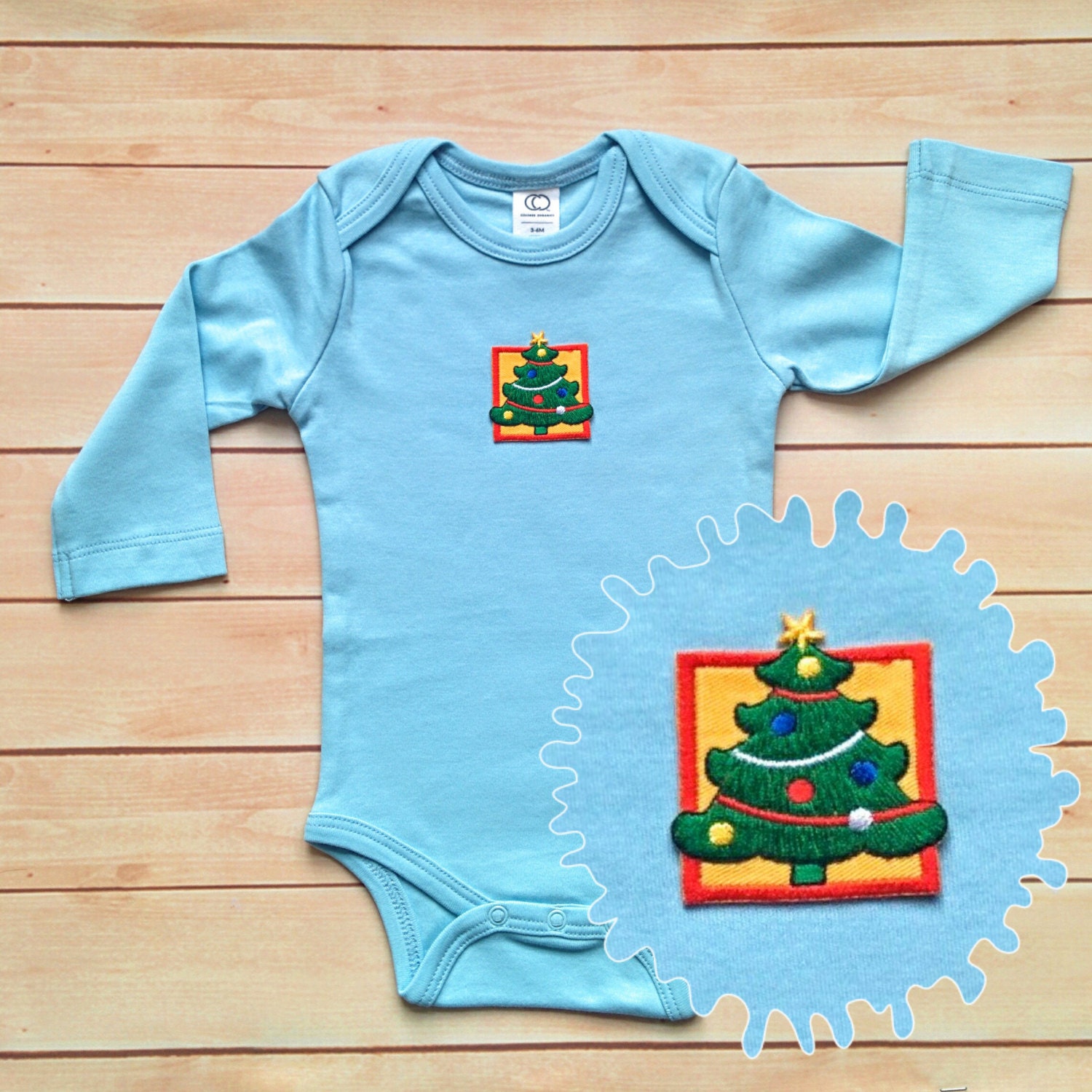 Christmas Tree Baby Boy Holiday onesie/ Christmas by JollyBundles
