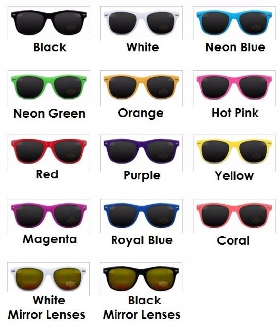 10 Adult Personalized Sunglasses Wedding Party Favor Party